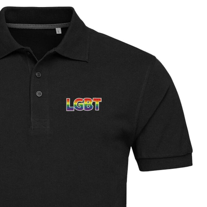 Vyriški polo marškinėliai „LGBT“ - Image 2
