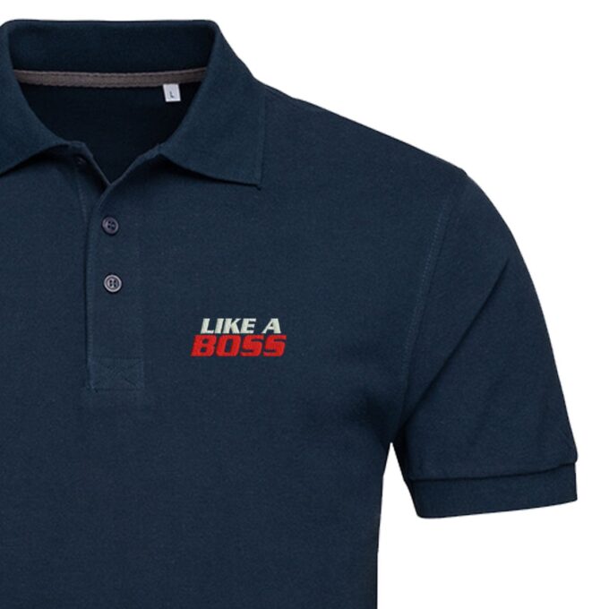 Vyriški polo marškinėliai „Like A Boss“ - Image 4