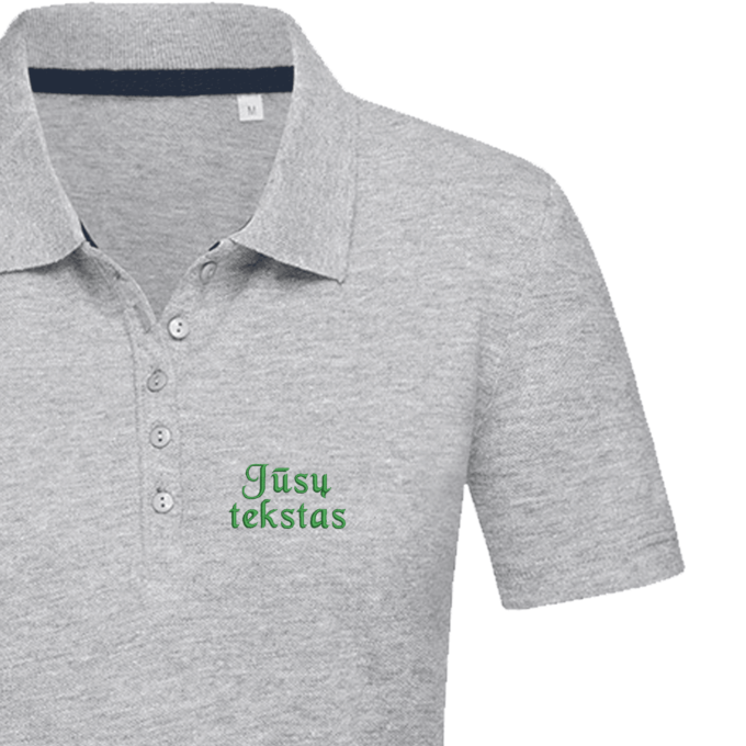 Moteriški polo marškinėliai „Jūsų tekstas“ - Image 5
