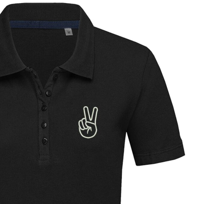Moteriški polo marškinėliai „Taika“ - Image 2