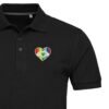Vyriški polo marškinėliai „LGBT širdutė“ - Image 2