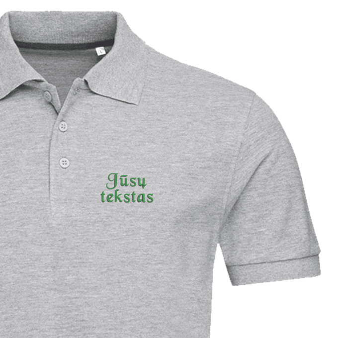 Vyriški polo marškinėliai „Jūsų tekstas“ - Image 5