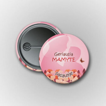 Prisegamas ženklelis geriausiai mamytei