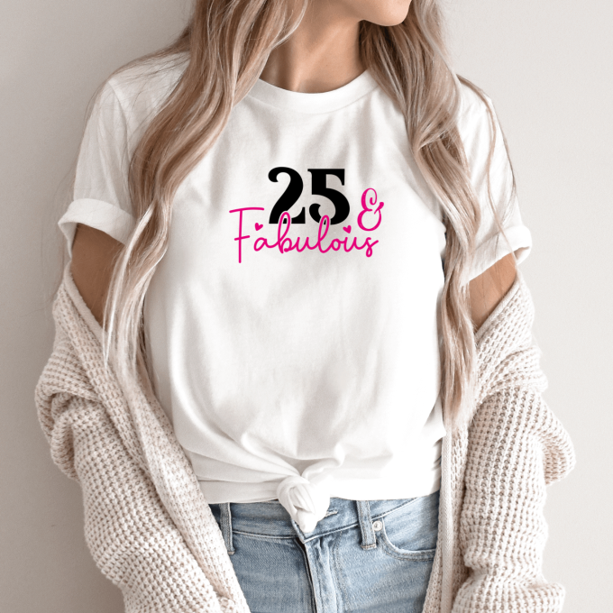 Unisex marškinėliai su spauda „Pasakiškas amžius - 25“