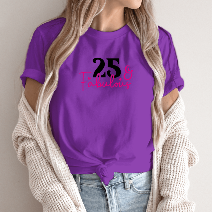 Unisex marškinėliai su spauda „Pasakiškas amžius - 25“ - Image 3