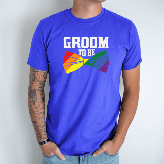 Unisex marškinėliai su spauda „Groom“ - Image 4