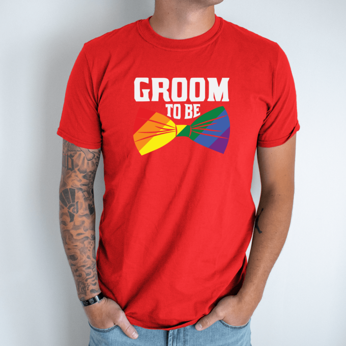 Unisex marškinėliai su spauda „Groom“ - Image 3