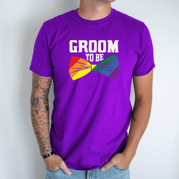 Unisex marškinėliai su spauda „Groom“ - Image 5