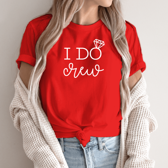 Mergvakario marškinėliai „I Do Crew“ - Image 5