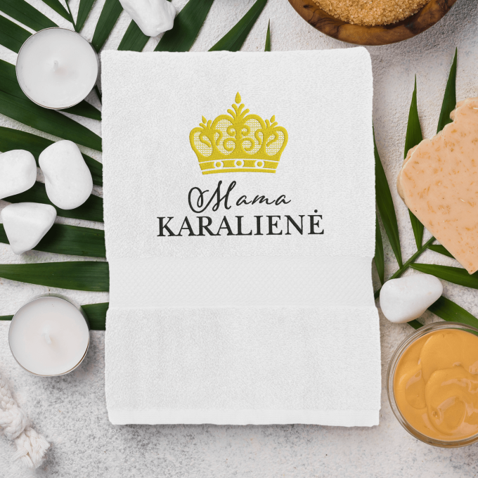 Rankšluostis „Mama karalienė“