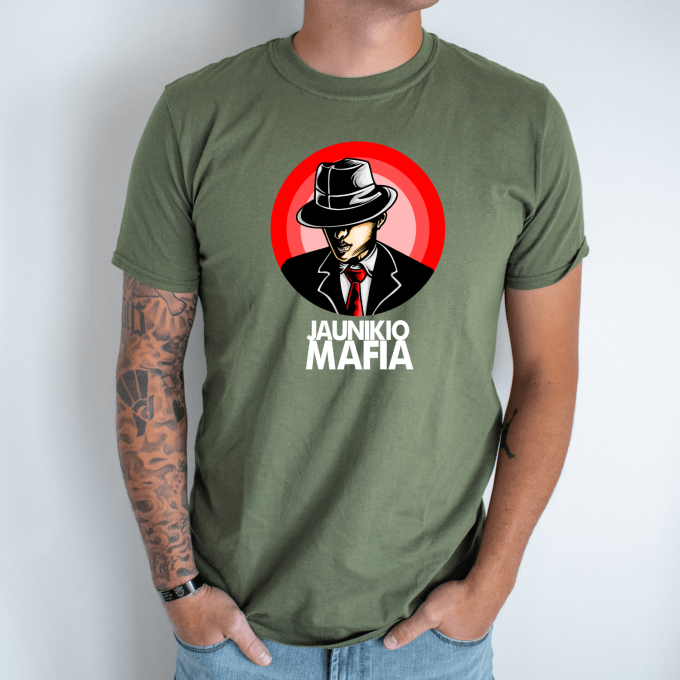 Bernvakario marškinėliai „Jaunikio Mafija“ - Image 2