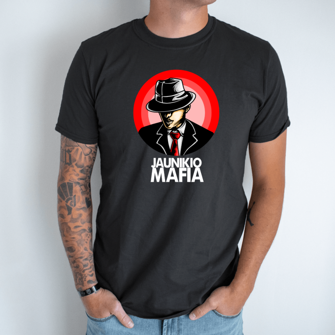 Bernvakario marškinėliai „Jaunikio Mafija“ - Image 7