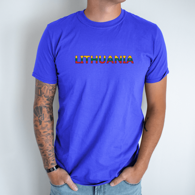 Unisex marškinėliai su spauda „Lithuania“ - Image 5