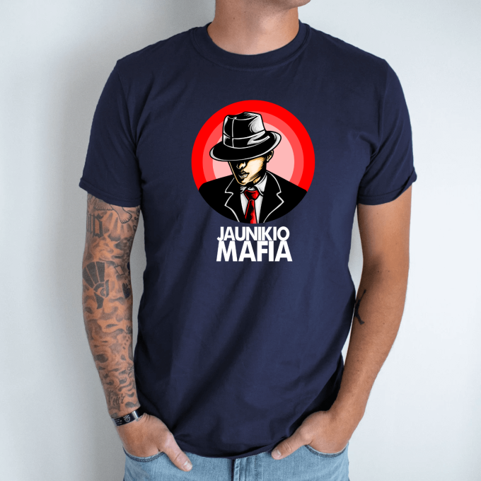 Bernvakario marškinėliai „Jaunikio Mafija“ - Image 5