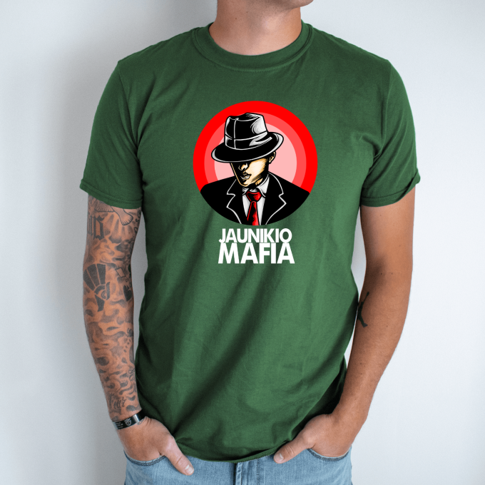 Bernvakario marškinėliai „Jaunikio Mafija“ - Image 4