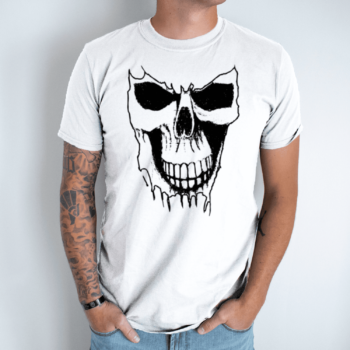 Unisex marškinėliai su spauda „Skull“