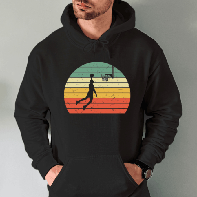Unisex džemperis su spauda „Retro Krepšinis“