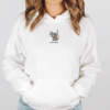 Siuvinėtas unisex Baltas Džemperis „Ля ты крыса“ - Image 2