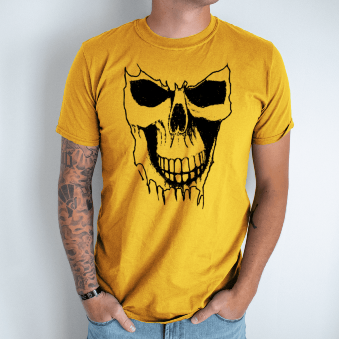 oranzine-vyriski-marskineliai-skull