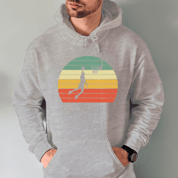 Unisex džemperis su spauda „Retro Krepšinis“ - Image 5