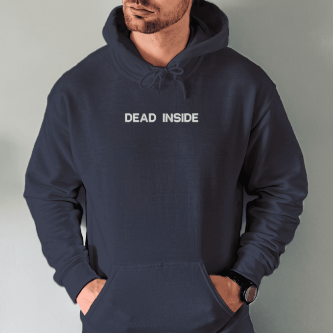 Siuvinėtas unisex džemperis „Dead Inside“ - Image 3