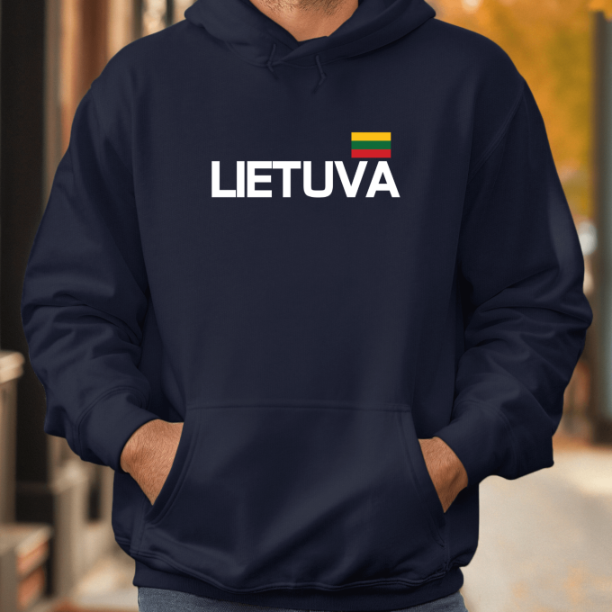 Unisex džemperis su spauda „Lietuva“