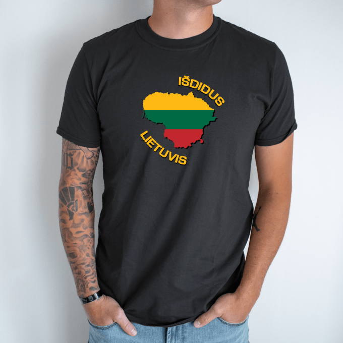 Unisex marškinėliai su spauda „Išdidus Lietuvis“ - Image 7