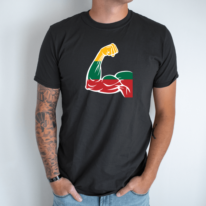 Unisex marškinėliai su spauda „Lietuvos Jėga“ - Image 6