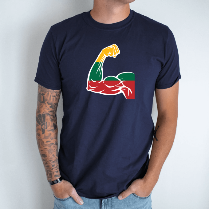 Unisex marškinėliai su spauda „Lietuvos Jėga“ - Image 4