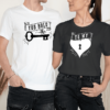 Unisex marškinėliai porai „Raktas į širdį“ - Image 2
