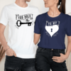 Unisex marškinėliai porai „Raktas į širdį“ - Image 4