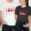 Unisex marškinėliai porai „Vienas kito meilė“ - Image 2