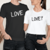 Unisex marškinėliai porai „Love“