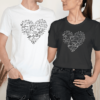 Unisex marškinėliai porai „Meilės formulė“ - Image 2