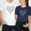 Unisex marškinėliai porai „Meilės formulė“ - Image 4
