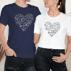 Unisex marškinėliai porai „Meilės formulė“ - Image 3