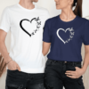 Unisex marškinėliai porai „Širdelė“ - Image 4