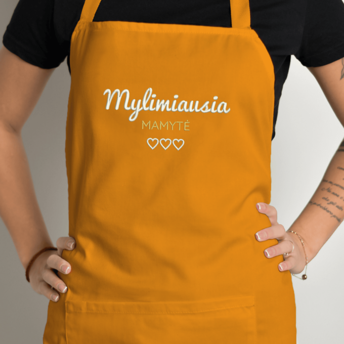Siuvinėta prijuostė „Mylimiausia Mamytė“ - Image 7
