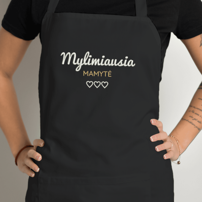 Siuvinėta prijuostė „Mylimiausia Mamytė“ - Image 2