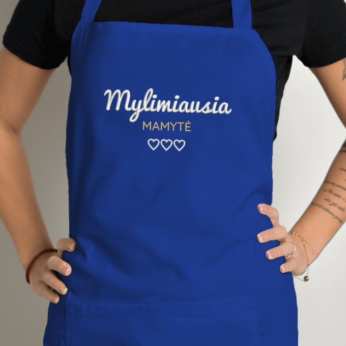 Siuvinėta prijuostė „Mylimiausia Mamytė“ - Image 5