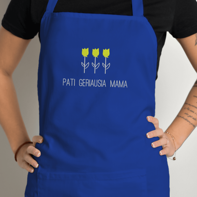 Siuvinėta prijuostė „Pati Geriausia Mama“ - Image 5