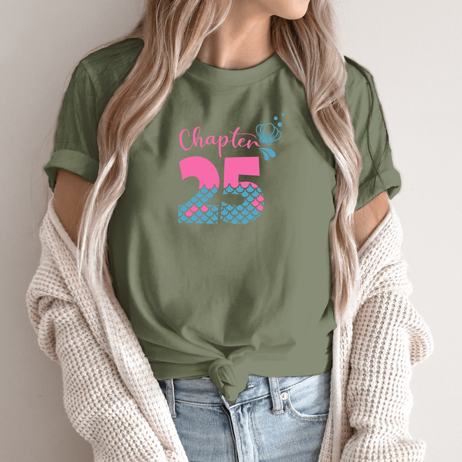 Unisex marškinėliai su spauda „Chapter Twenty-five“ - Image 3