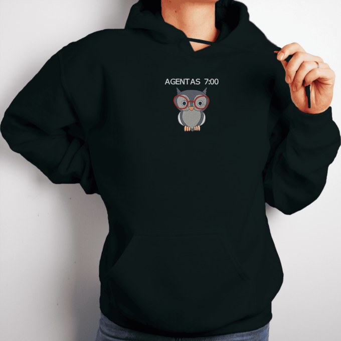Siuvinėtas unisex džemperis „Agentas“