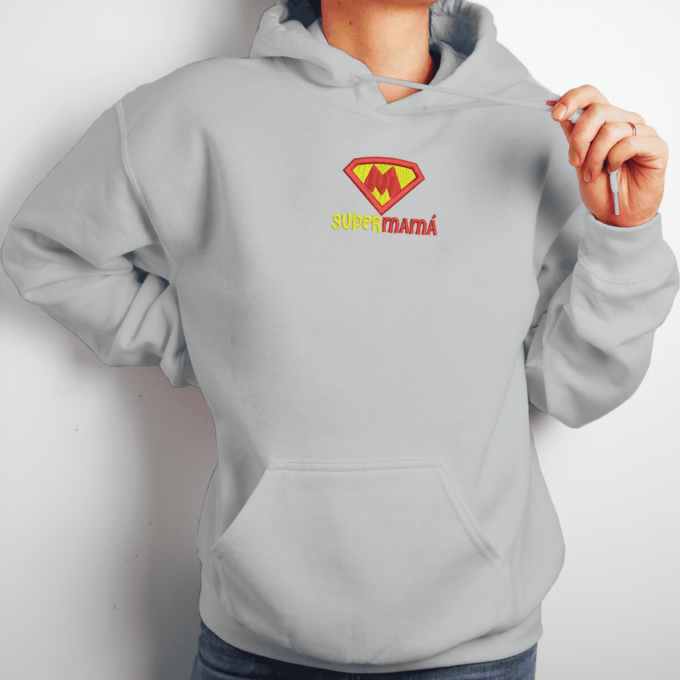 Siuvinėtas unisex džemperis „Super Mama“ - Image 3