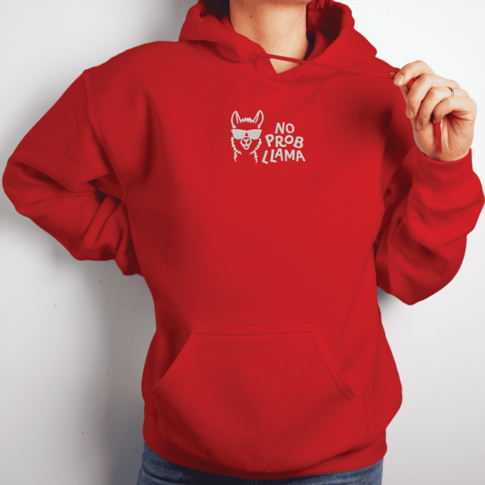 Siuvinėtas unisex džemperis „Lama“ - Image 4