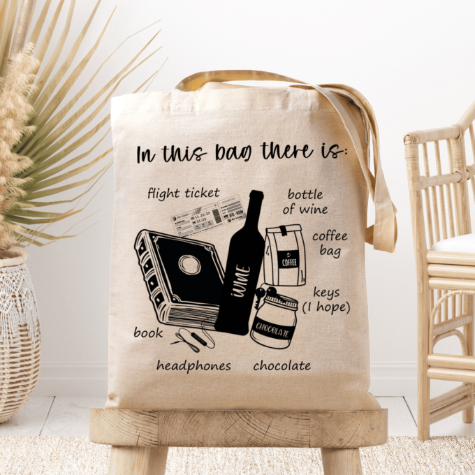 Medžiaginis maišelis su spauda „In This Bag“
