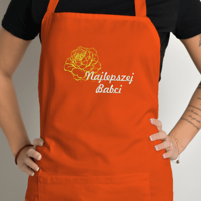 Siuvinėta prijuostė „Najlepszej Babci“ - Image 3