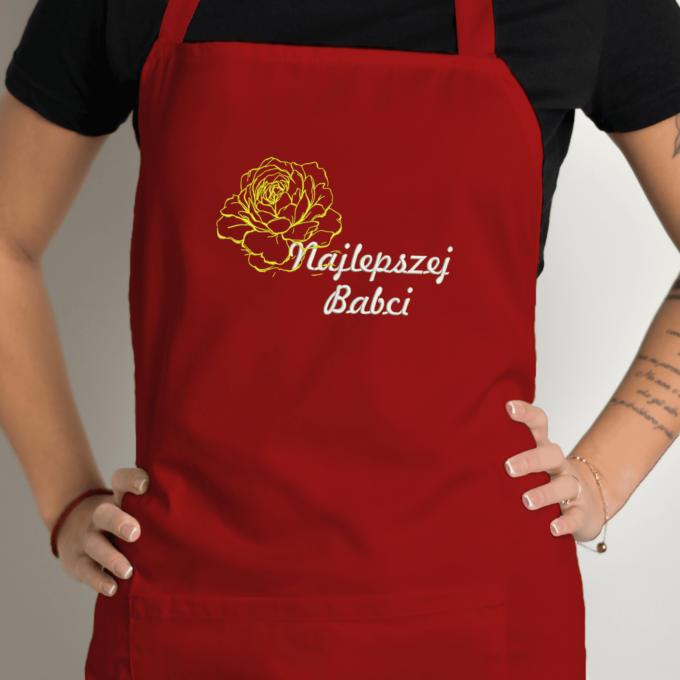 Siuvinėta prijuostė „Najlepszej Babci“ - Image 2