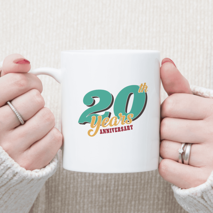 Puodelis „20 years anniversary“