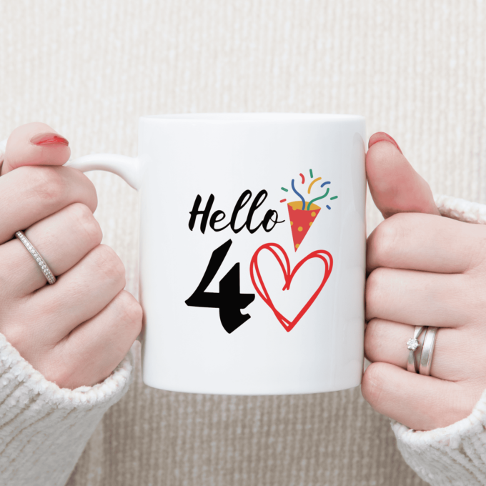 Puodelis „Hello 40“